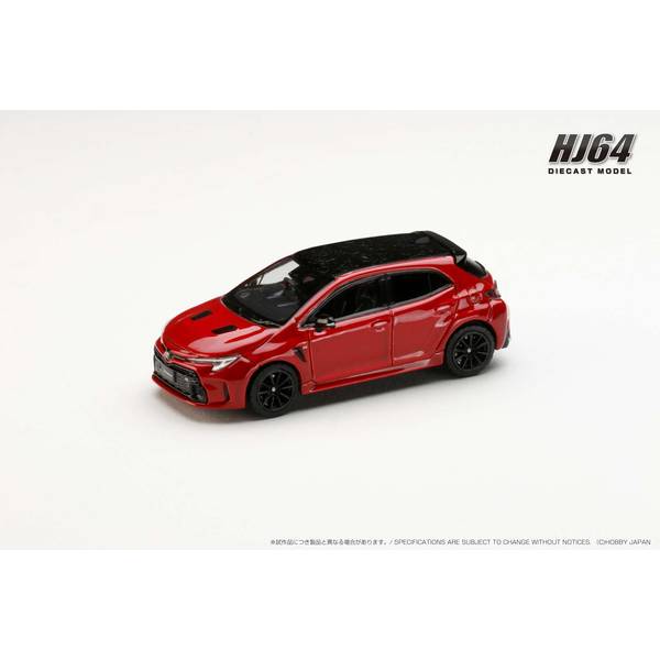 ホビージャパン 1/64 トヨタ GRカローラ RZ エモーショナルレッド II 完成品ミニカー HJ641067R