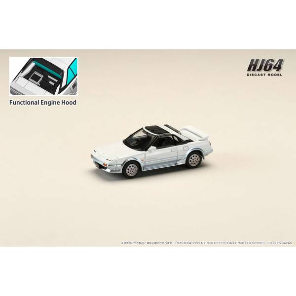 ホビージャパン 1/64 トヨタ MR2 1600Gリミテッド スーパーチャージャー 1988 Tバールーフ ウェーブトーニング 完成品ミニカー HJ643056AWS