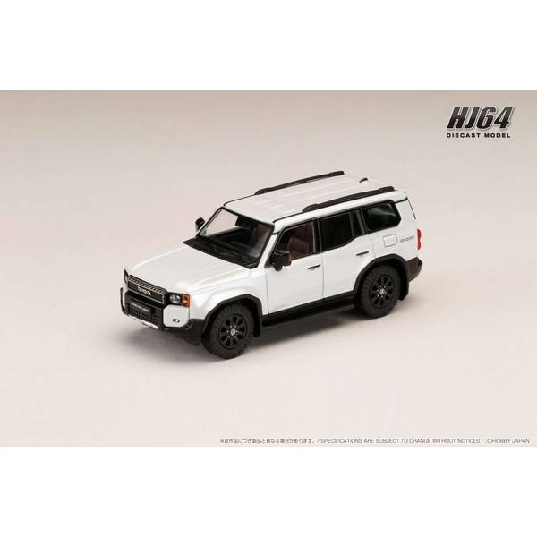 ホビージャパン 1/64 トヨタ ランドクルーザー 1ST EDITION プラチナホワイトパールマイカ 左ハンドル仕様 完成品ミニカー HJ645081PW