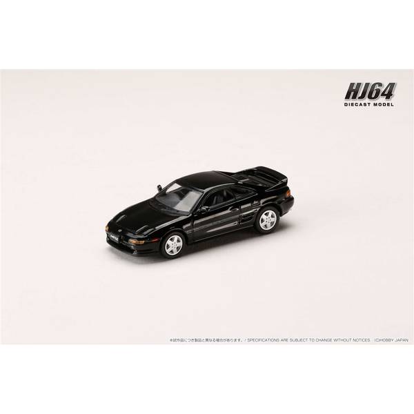 ホビージャパン 1/64 トヨタ MR2 SW20 GT-S 1991 ブラック 完成品ミニカー HJ642045BK