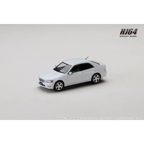 ホビージャパン 1/64 トヨタ アルテッツァ RS200 E10 1998 スーパーホワイトII 完成品ミニカー HJ641080AW