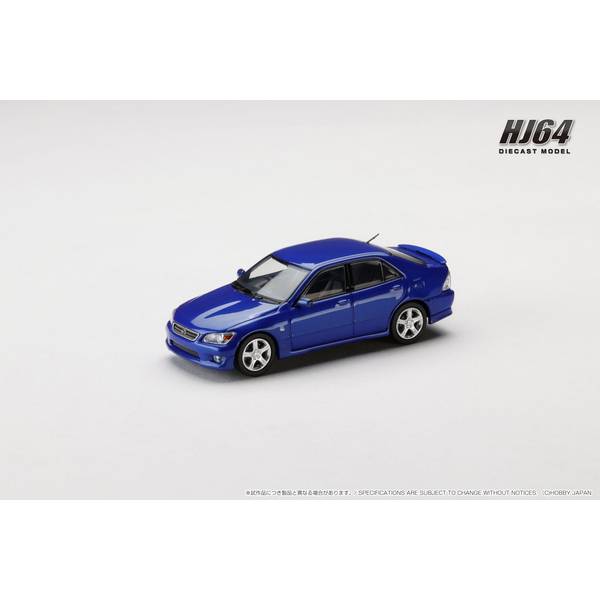 ホビージャパン 1/64 レクサス IS 200 E10 1999 ブルー 完成品ミニカー