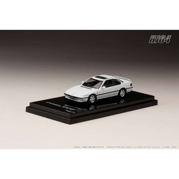 ホビージャパン 1/64 ホンダ プレリュード BA5 SI TCV フロストホワイト 完成品ミニカー HJ643002W