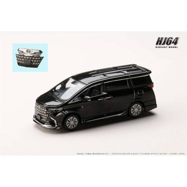1/64 トヨタ アルファードZ H40W/純正オプション ブラック 完成品ミニカー HJ642078CBK