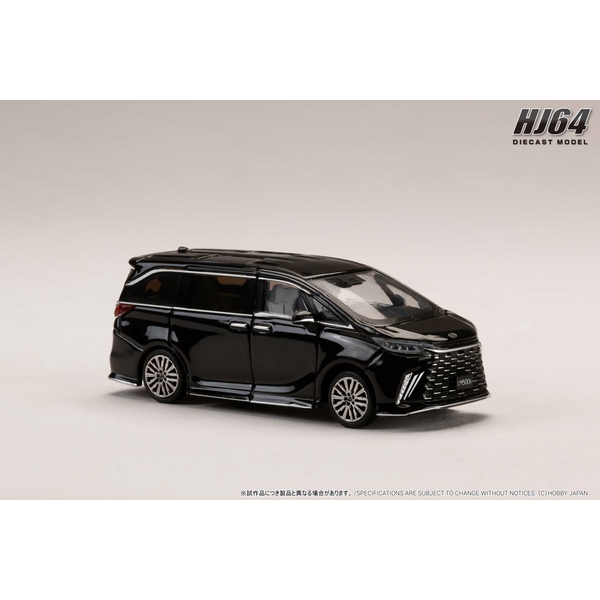 1/64 レクサス LM カスタムバージョン 4シーター 500h RHD グラファイトブラックガラスフレーク/ホワイトインテリア