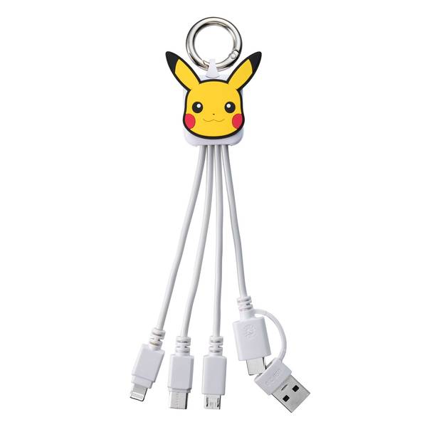 【11月予約】ポケットモンスター マルチケーブル2 ピカチュウ キャラグッズ 4982416756725
