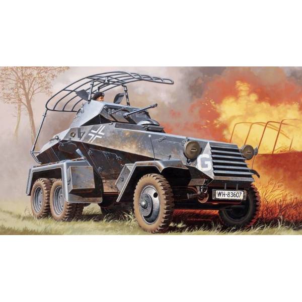 【2月予約】イタレリ 1/35 WW.II ドイツ軍 Sd.Kfz.232 6輪装甲無線車 スケールモデル IT97032