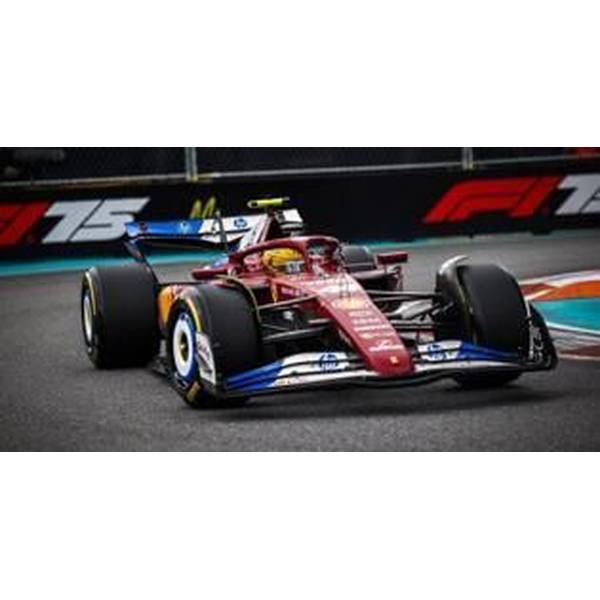 【12月予約】ルックスマート 1/18 フェラーリ SF-25 No.44 2025 F1 マイアミGP L.ハミルトン 完成品ミニカー LS18F1077
