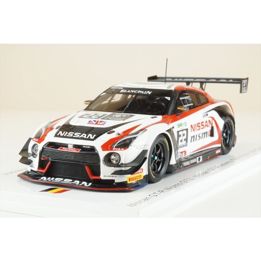 スパーク 1/43 ニッサン GT-R ニスモ GT3 No.22 GTアカデミーRJN 2016 スパ24時間 R.サンチェス/M.シモンズ/and more 完成品ミニカー SB180