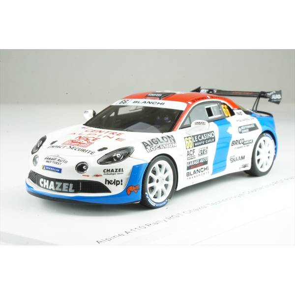 スパーク 1/43 アルピーヌ A110 ラリー RGT No.66 2023 WRC ラリー・モンテカルロ 2位 D.Ferraro/M.Corneglio 完成品ミニカー S6725