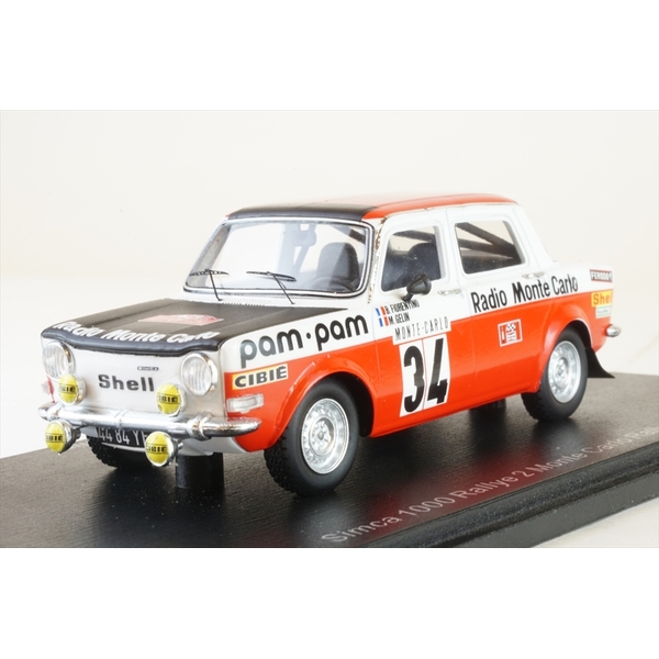 スパーク 1/43 シムカ 1000 ラリーe 2 No.34 1973 WRC ラリー