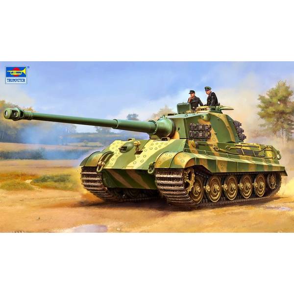 トランペッター　1/16 キングタイガー（ヘンシェル・ポルシェ両砲塔付き） トランペッター 1/16 キングタイガー（ヘンシェル・ポルシェ両