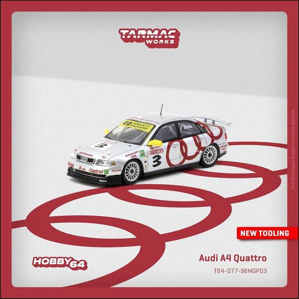 1月予約】ターマックワークス 1/64 アウディ A4 クワトロ No.3