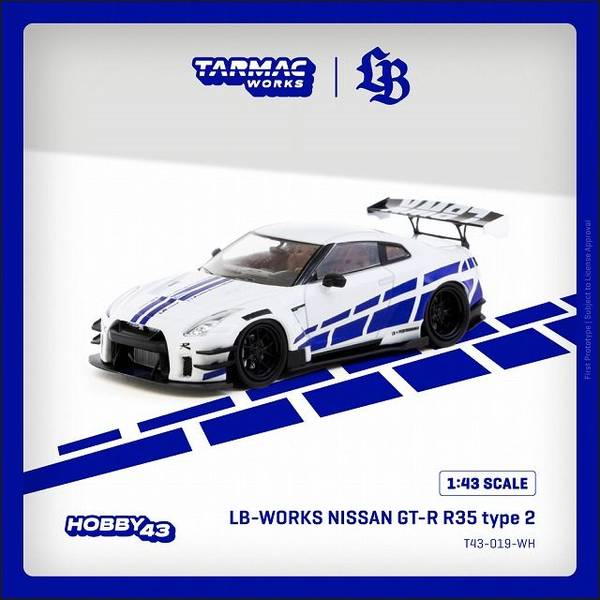 LBWK LB-WORKS Nissan GT-R R35 アドバン ターマック 1/43スケール TARMAC WORKS「LB-WORKS NISSAN GT-R R35 Type2