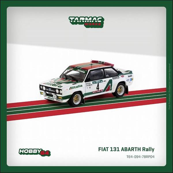 ミニカー　1/43 フィアット 131 アバルト 1976年RAC ラリー M. Alen/I. Kivimaki #3 [RRuk88] TROFEU TRRFi10 Scale 1/43 | FIAT 131 ABARTH N 3 WINNER RALLY