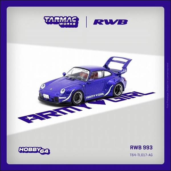 ターマックワークス RWB ポルシェ 12月予約】ターマックワークス 1/64 ポルシェ RWB 993 ARMY GIRL