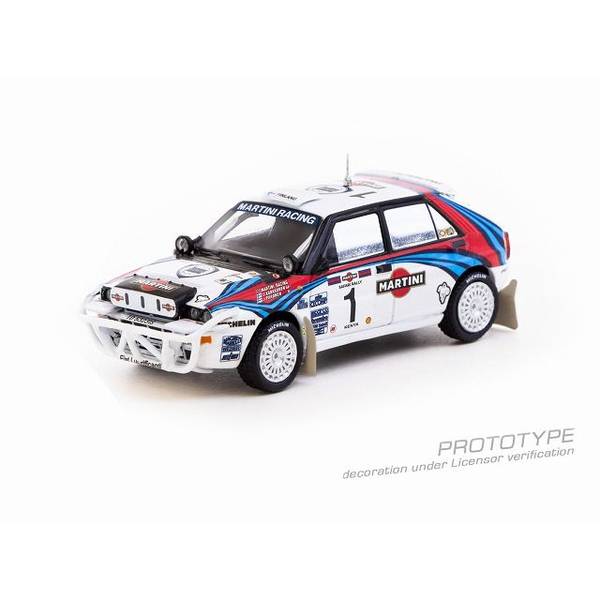 【3月予約】ターマックワークス 1/64 ランチア デルタ HFインテグラーレ No.1 1992 WRC サファリラリー J.カンクネン 完成品ミニカー T64-049-92SAF01