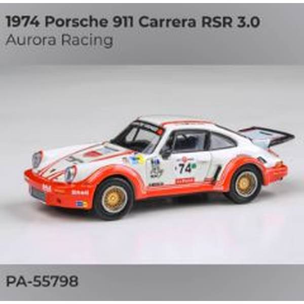 【2月予約】PARA64 1/64 ポルシェ 911 カレラ RSR 3.0 No.74 オーロラレーシング 1974 左ハンドル仕様 完成品ミニカー PA55798