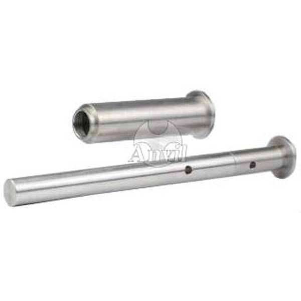 アンビル 東京マルイ M1911用 5インチ リコイルスプリングプラグ＆ガイド ストレートバレル対応 ステンレスシルバー トイガンパーツ TM-GMP-D03-SS