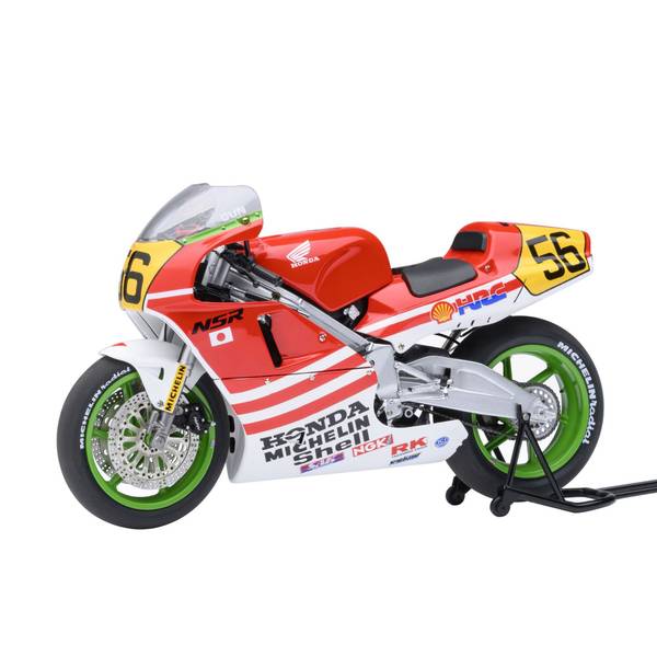 オートアート 1/12 ホンダ NSR500 WGP500 No.56 「巨摩 郡」 ヘルメット付属 「バリバリ伝説」より 完成品ミニカー 12566