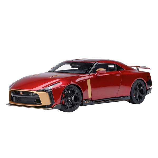 【8月予約】オートアート 1/18 ニッサン GT-R50 by ITALDESIGN メタリックレッド/ゴールド 完成品ミニカー 77514