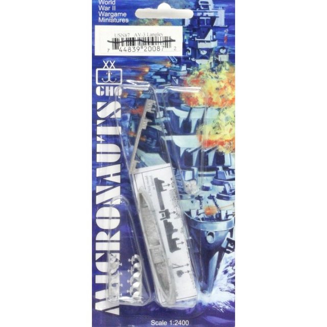 GHQ  1/2400 AV-3 Langley 完成品 艦船・飛行機 USN87