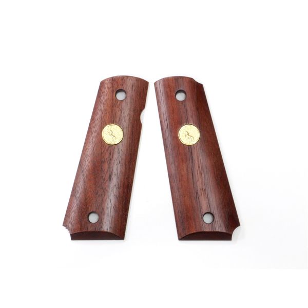 エラン スムースグリップ アメリカンウォールナット コルトメダリオン ゴールド トイガンパーツ 111031592000