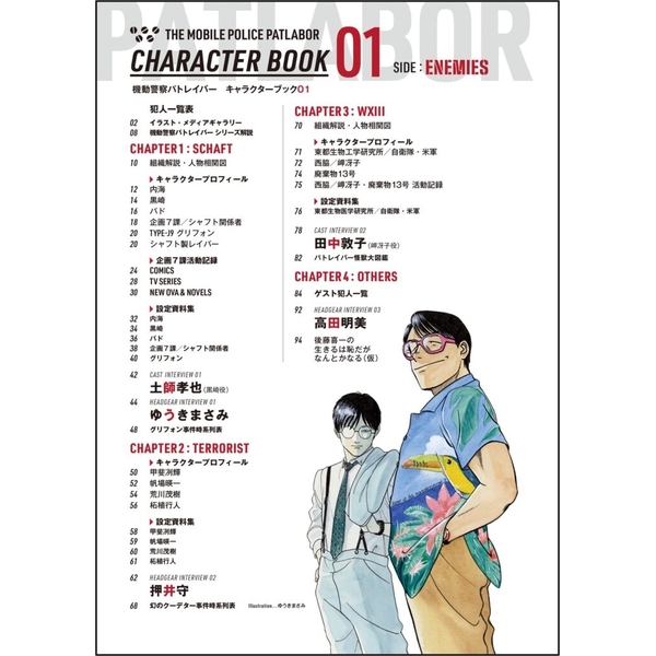 機動警察パトレイバー キャラクターブック01 SIDE:ENEMIES