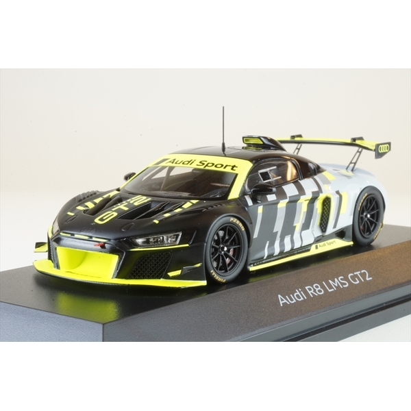 ディーラー別注 1/43 アウディ R8 LMS GT2 ブラック/イエロー 完成品ミニカー 5022000231