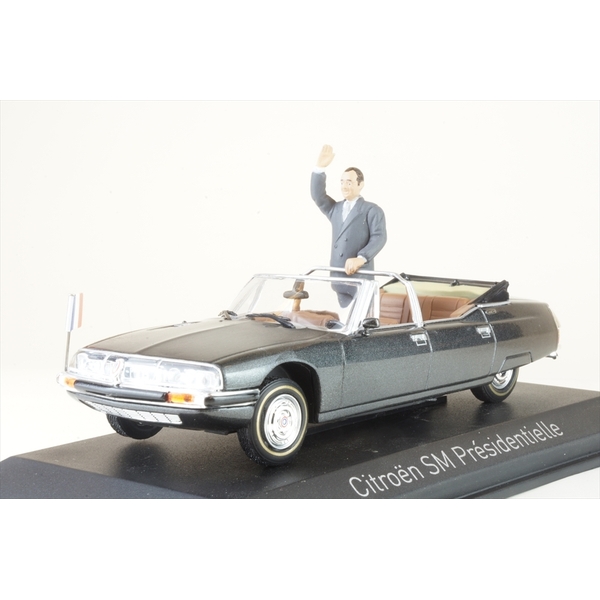 ノレブ 1/43 シトロエン SM 大統領公用車 1995 シラク大統領フィギュア1体付 完成品ミニカー 158706