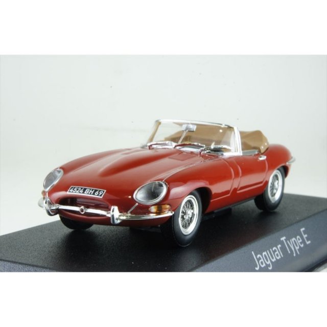 ジャガー Eタイプ カブリオレ1961 1:43 Jaguar E-Type ノレブ 1/43 ジャガー Eタイプ カブリオレ 1961 レッド 完成品
