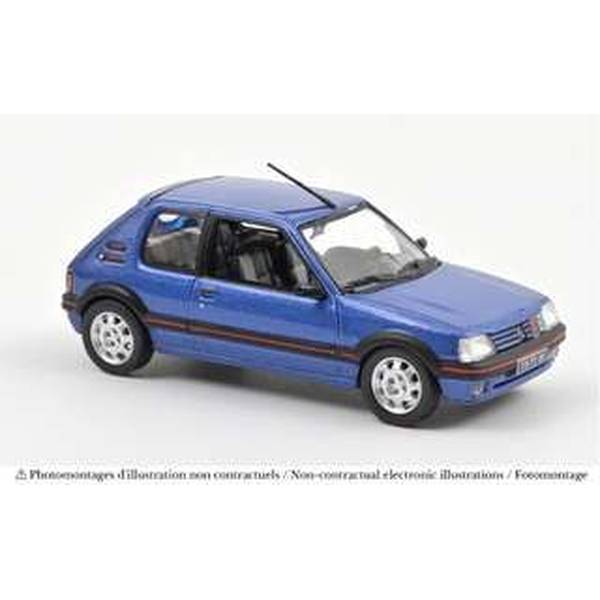 ノレブ 1/43 プジョー 205 GTi 1.9 1992 マイアミブルー 完成品ミニカー 471737
