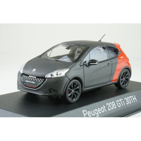 ノレブ 1/43 プジョー 208 GTi 30TH 2014 マットブラック/レッド 完成品ミニカー 472821