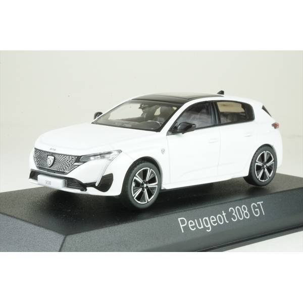 ノレブ 1/43 プジョー 308 GT 2021 パールホワイト 完成品ミニカー 473934