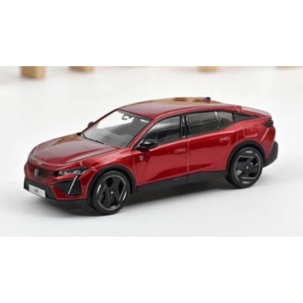 ノレブ 1/43 プジョー 408 GT ハイブリッド 2023 エリクシールレッド 完成品ミニカー 474811