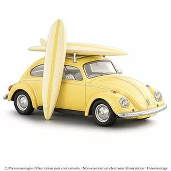 【7月予約】ノレブ 1/43 フォルクスワーゲン ビートル 1303 1973 パステルイエロー (サーフボード付き) 完成品ミニカー 841007