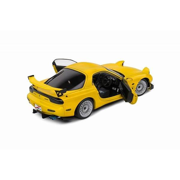 RX-7 イエロー ブラック 1/18 ミニカー ソリド 1/18 マツダ RX-7 FD3S ストリートファイター 1994