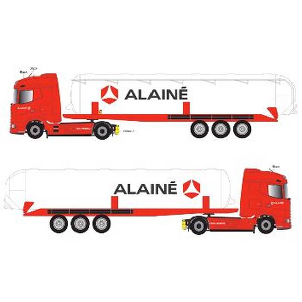【3月予約】エリゴール 1/43 DAF XG 食品輸送タンクローリー GROUPE ALAINE 完成品ミニカー 118672