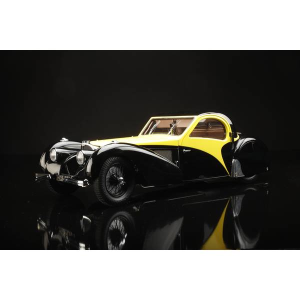【50%OFF】【B級品】バウアー 1/12 ブガッティ タイプ57SC アトランテ イエロー 完成品ミニカー 7828-Z75Y【在庫品】