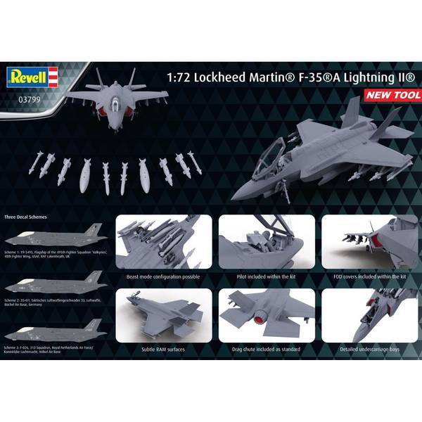 レベル　1/72 T-50 ステルス　戦闘機 Revell 03801 トーネード 50 周年記念ツインパック | ドイツレベル