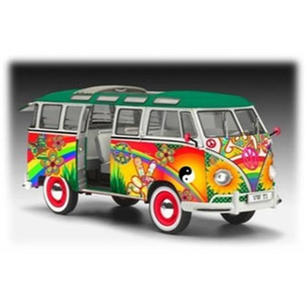 ドイツレベル 1/24 VW T1 サンバ バス 「フラワーパワー」 スケールモデル 07050