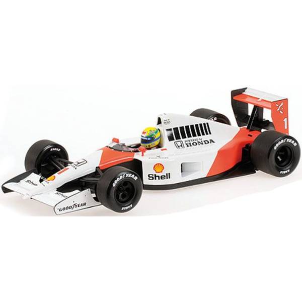 【8月予約】ミニチャンプス 1/18 マクラーレン ホンダ MP4/6 1991 F1 メキシコGP A.セナ ライドオン J.アレジ フィギュア付 完成品ミニカー 540911828