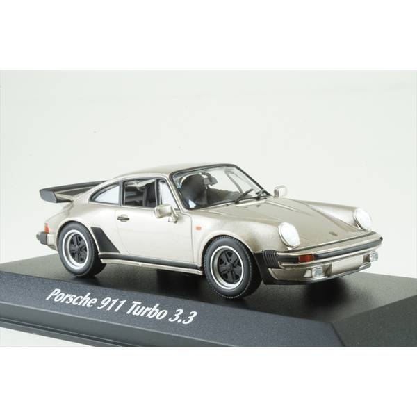 ポルシェ 911 ターボ 3.3ミニカー マキシチャンプス 1/43 ポルシェ 911 ターボ 3.3 930 1977 ゴールド