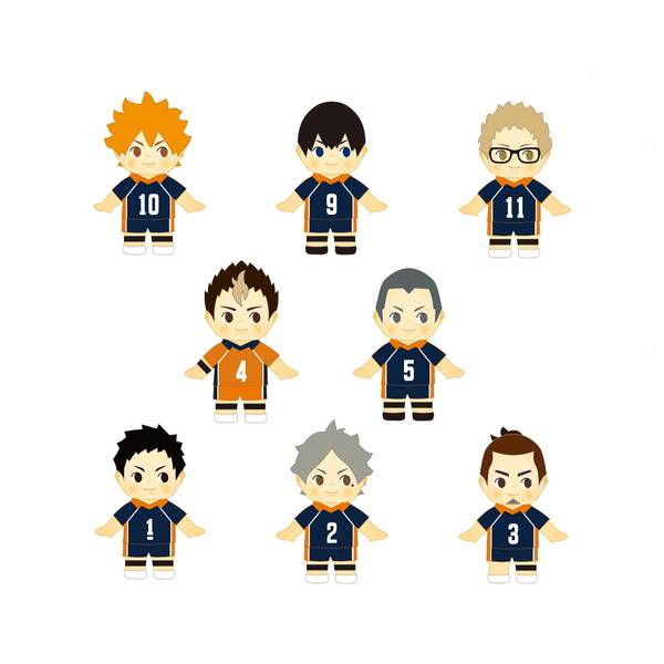 【1月予約】ハイキュー!! トレーディングコスチュームキューピー(ユニフォーム)Vol.１[全８種] 8個入BOX キャラグッズ 4518297094153