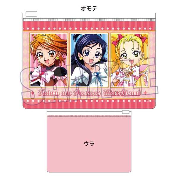 【11月予約】ふたりはプリキュアMax Heart フラットポーチ B Action ver. キャラグッズ 4522776005295