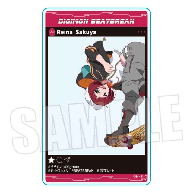 【2月予約】DIGIMON BEATBREAK アクリルカード 咲夜 レーナ Skater ver. キャラグッズ 4522776280470