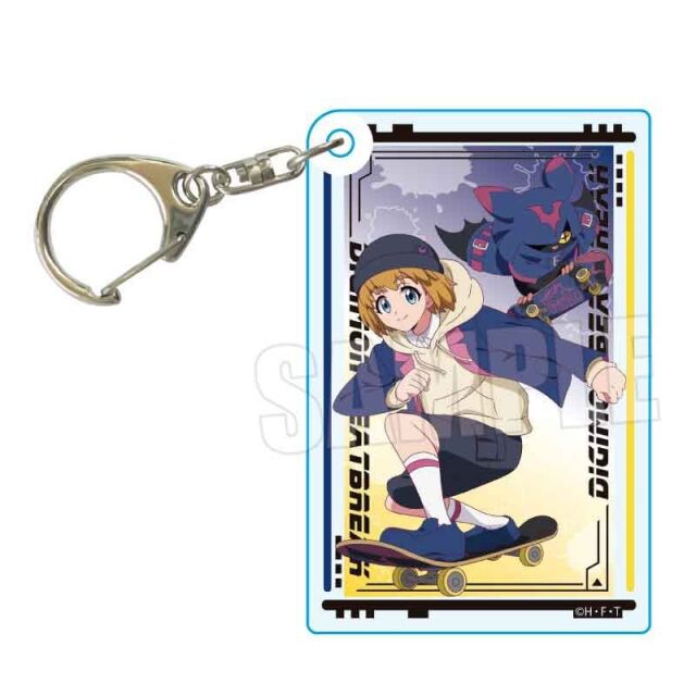 【2月予約】DIGIMON BEATBREAK アクリルキーホルダー 久遠寺 マコト&キロプモン Skater ver. キャラグッズ 4522776280555