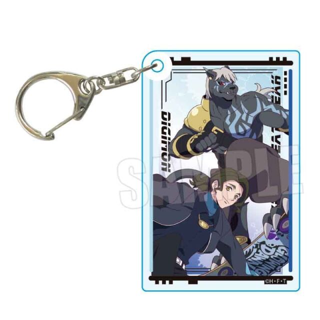 【2月予約】DIGIMON BEATBREAK アクリルキーホルダー 沢城 キョウ&ムラサメモン Skater ver. キャラグッズ 4522776280562