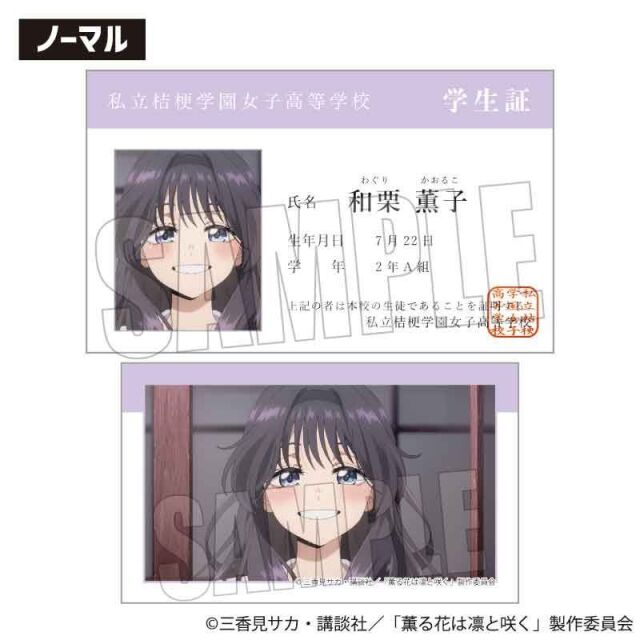TVアニメ「薫る花は凛と咲く」 トレーディング学生証風カード 10個入