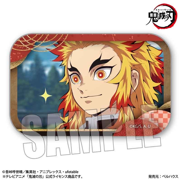 テレビアニメ「鬼滅の刃」竈門炭治郎 立志編 メモリーズスクエア缶バッジ 煉獄 杏寿郎 (再販品)